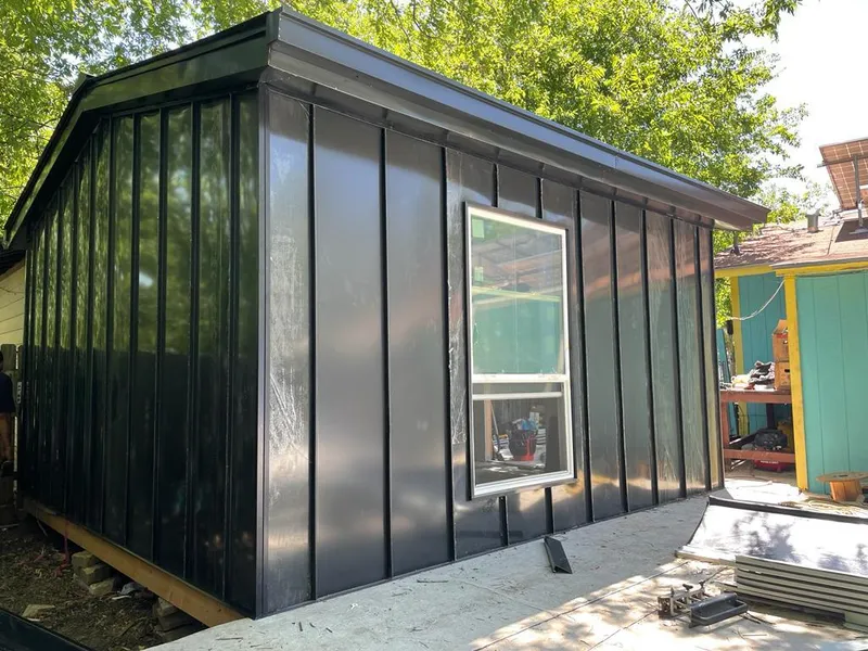 Black standing seam metal wall panels for Roof Inspection in Perry Hall